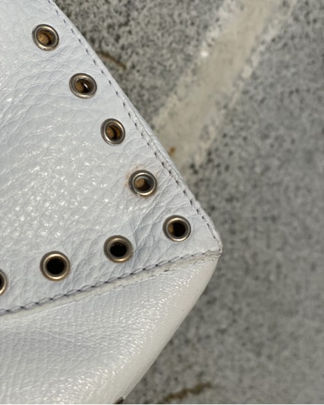 Kabelka dámská Jimmy Choo EYELET TULITA bílá